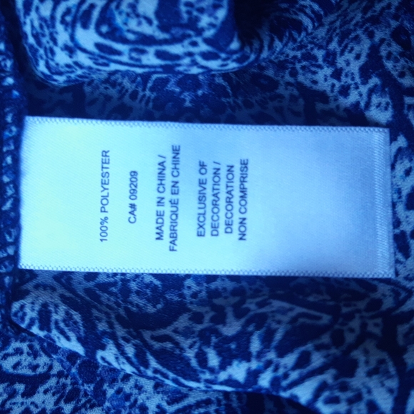 Cleo size S/M blue & white short sleeve lightweight cardigan - Picture 5 of 6